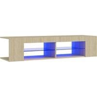TV Cabinet with LED Lights Bedroom Console HiFi Cabinet Multi Colors vidaXL