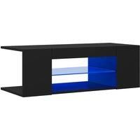 TV Cabinet with LED Lights 90x39x30 cm Bedroom Furniture Multi Colours vidaXL