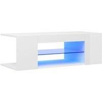 TV Cabinet with LED Lights 90x39x30 cm Bedroom Furniture Multi Colours vidaXL