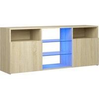 TV Cabinet with LED Lights TV Stand Unit 120x30x50 cm Multi Colours vidaXL