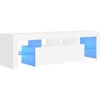 Vidaxl Tv Cabinet With Led Lights White 140X36 5X40 Cm