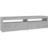 1/2x TV Cabinet with LED Lights TV Stand Unit Multi Colours Multi Sizes vidaXL