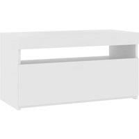 1/2x TV Cabinet with LED Lights TV Stand Unit Multi Colours Multi Sizes vidaXL