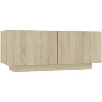 vidaXL TV Cabinet Sonoma Oak 100x35x40 cm Engineered Wood