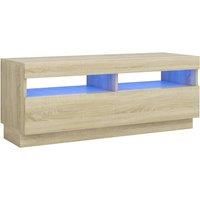 TV Cabinet with LED Lights TV Stand Multi Colours 100x35x40/80x35x40 cm vidaXL