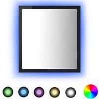LED Bathroom Mirror Toilet Wall Mirror Engineered Wood Multi Colours vidaXL