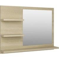 Bathroom Mirror Chipboard Cosmetic Mirror Washroom Glass Multi Colours vidaXL