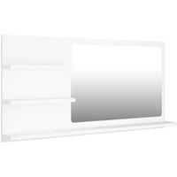 Bathroom Mirror Toilet Mirror Washroom Wall Mirror Engineered Wood vidaXL