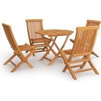 Garden Dining Set Outdoor Dining Set Table and Chairs Solid Teak Wood vidaXL