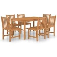 Solid Wood Teak Garden Dining Set Patio Table Furniture Multi Models vidaXL