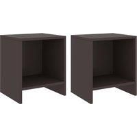 vidaXL Bedside Cabinets 2 pcs Dark Brown 35x30x40 cm Solid Pinewood