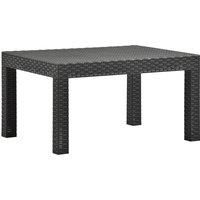 Garden Table Anthracite PP Rattan Outdoor Coffee Tea Couch Lounge vidaXL