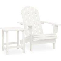 Solid Fir Wood Garden Adirondack Chair with Table Seating Multi Colours vidaXL
