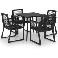 Outdoor Dining Set PVC Rattan Patio Furniture 3/5/7/9 Piece Multi Sizes vidaXL