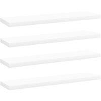 VidaXL Bookshelf Boards 4 Pcs White 40X10X1.5cm Engineered Wood