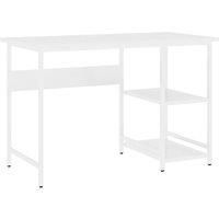 vidaXL Computer Desk White 105x55x72 cm Mdf and Metal