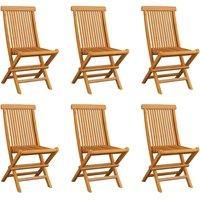 Folding Garden Chairs Patio Dining Chair Outdoor Chair Solid Teak Wood vidaXL