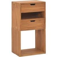 vidaXL Storage Cabinet 40x30x76 cm Solid Teak Wood, Brown