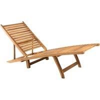Solid Teak Wood Sun Lounger Patio Wooden Sunbed Daybed Chaise Lounge vidaXL