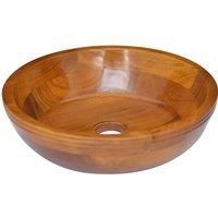 vidaXL Basin - Solid Teak Wood