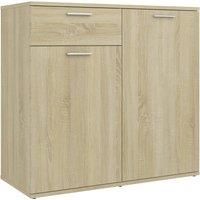 vidaXL Sideboard with 2 Doors and 1 Drawer in Sonoma Oak Engineered Wood Ideal for Living Room and Bedroom in Scandinavian Style