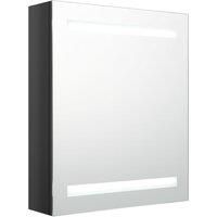 LED Bathroom Mirror Cabinet Washroom Wall Cabinet Storage Vanity Unit vidaXL