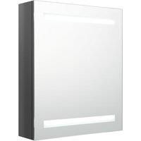 LED Bathroom Mirror Cabinet Washroom Wall Cabinet Storage Vanity Unit vidaXL