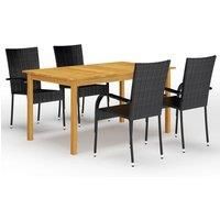 Garden Dining Set Patio Dinner Table and Chairs Multi Colours 5/7 Piece vidaXL