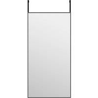 vidaXL Door Mirror Black 40x80 cm Glass and Aluminium