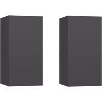 TV Cabinet Engineered Wood Wall Mounted Stand Living Room TV Console vidaXL
