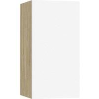 vidaXL Sonoma TV Unit 30.5 x 30 x 60 cm Chipboard White and Oak