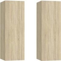 TV Cabinet Engineered Wood Wall Mounted Stand Living Room TV Console vidaXL