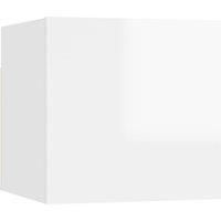 vidaXL Wall Mounted TV Cabinet High Gloss White 30.5x30x30 cm