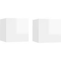 1/2/4x Wall Mounted TV Cabinet Living Room Unit Furniture Multi Colors vidaXL