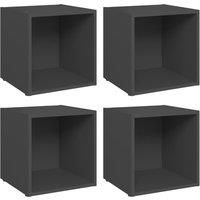 1/2/4x TV Cabinet 37x35x37 cm Chipboard Lowboard Furniture Multi Colors vidaXL