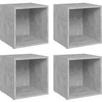 1/2/4x TV Cabinet 37x35x37 cm Chipboard Lowboard Furniture Multi Colors vidaXL