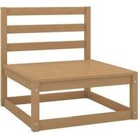 vidaXL Garden Middle Sofa Honey Brown Solid Wood Pine
