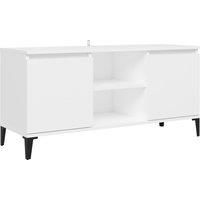 TV Cabinet with Metal Legs Sideboard TV Stand Low Board Multi Colours vidaXL