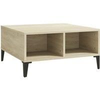 vidaXL Coffee Table Sonoma Oak 60x60x30 cm Engineered Wood