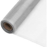 /'vidaXL Silver Aluminium Mesh Screen - Versatile Insect Screen for Door and Window Repair, DIY Projects, Cage Building