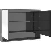 Bathroom Mirror Cabinet MDF Home Wall Storage Cabinet Multi Colours vidaXL