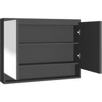 Bathroom Mirror Cabinet MDF Home Wall Storage Cabinet Multi Colours vidaXL