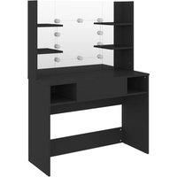 Makeup Table with LED Lights MDF Vanity Dressing Table Multi Colours vidaXL