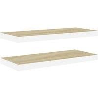 Floating Wall Shelves Bookcase Storage Rack Display Hanging Shelf MDF vidaXL