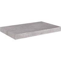 vidaXL Floating Wall Shelf Concrete Grey 50x23x3.8 cm MDF