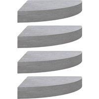 Floating Corner Shelf Wall-Mounted Hanging Shelf Wall Display Shelf MDF vidaXL