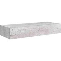 Vidaxl Wall-mounted Drawer Shelf Concrete Grey 60X23 5X10Cm Mdf