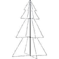 vidaXL Christmas Cone Tree 200 LEDs Indoor and Outdoor 98x150 cm