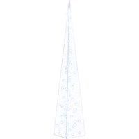 Acrylic Decorative LED Light Cone Blue Garden Holiday Ornament vidaXL