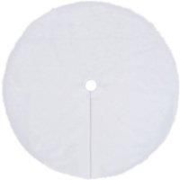 Christmas Tree Skirt White Faux Fur Tree Home Decoration Multi Sizes vidaXL